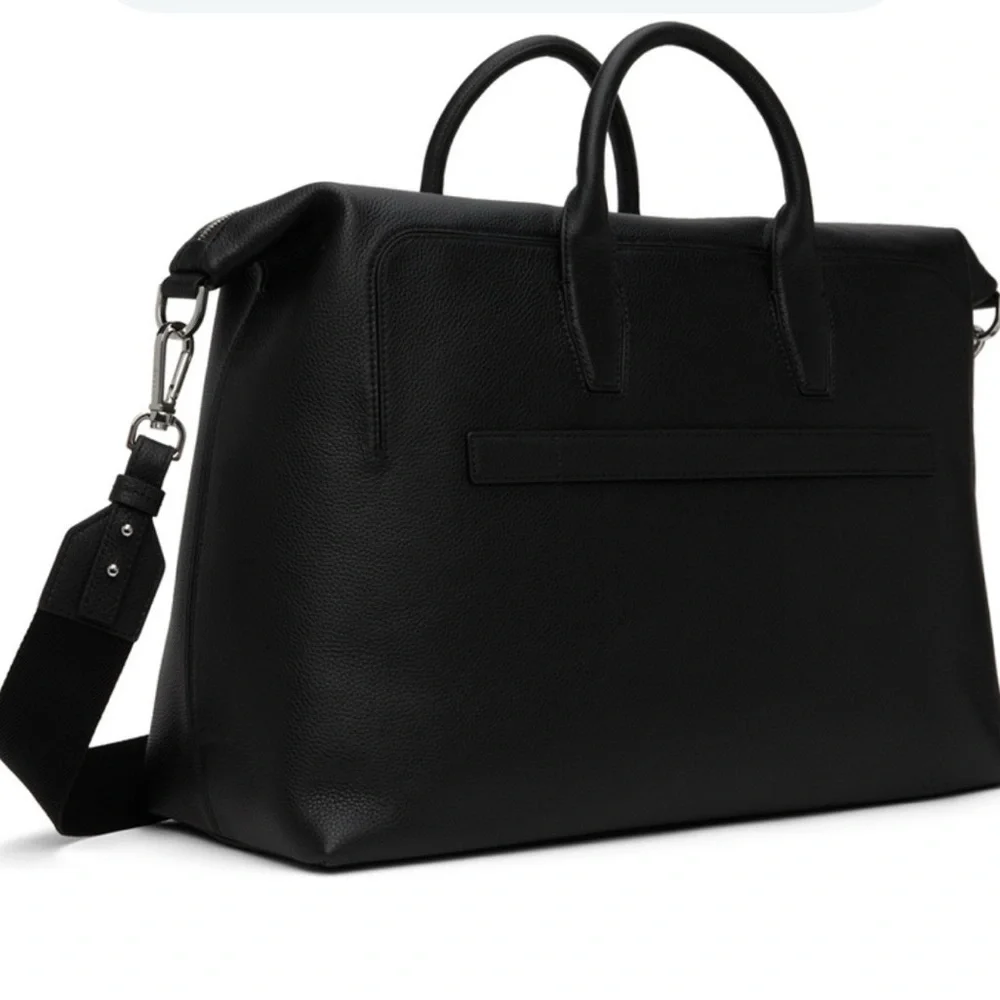 Boss Grained Leather Duffle Bag